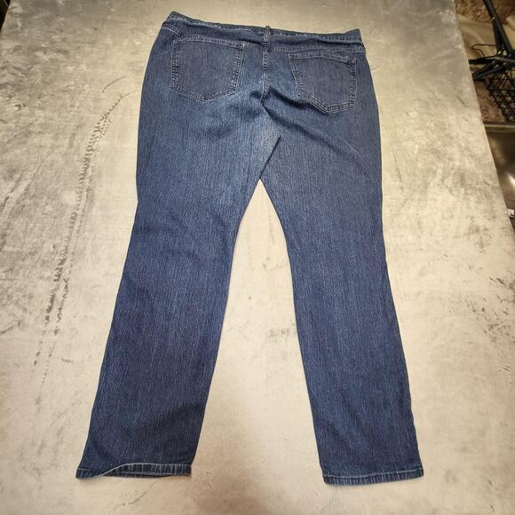 Old Navy Jeans Womens 18 Regular Blue The Diva Straight Leg Stretch Denim - Picture 9 of 10